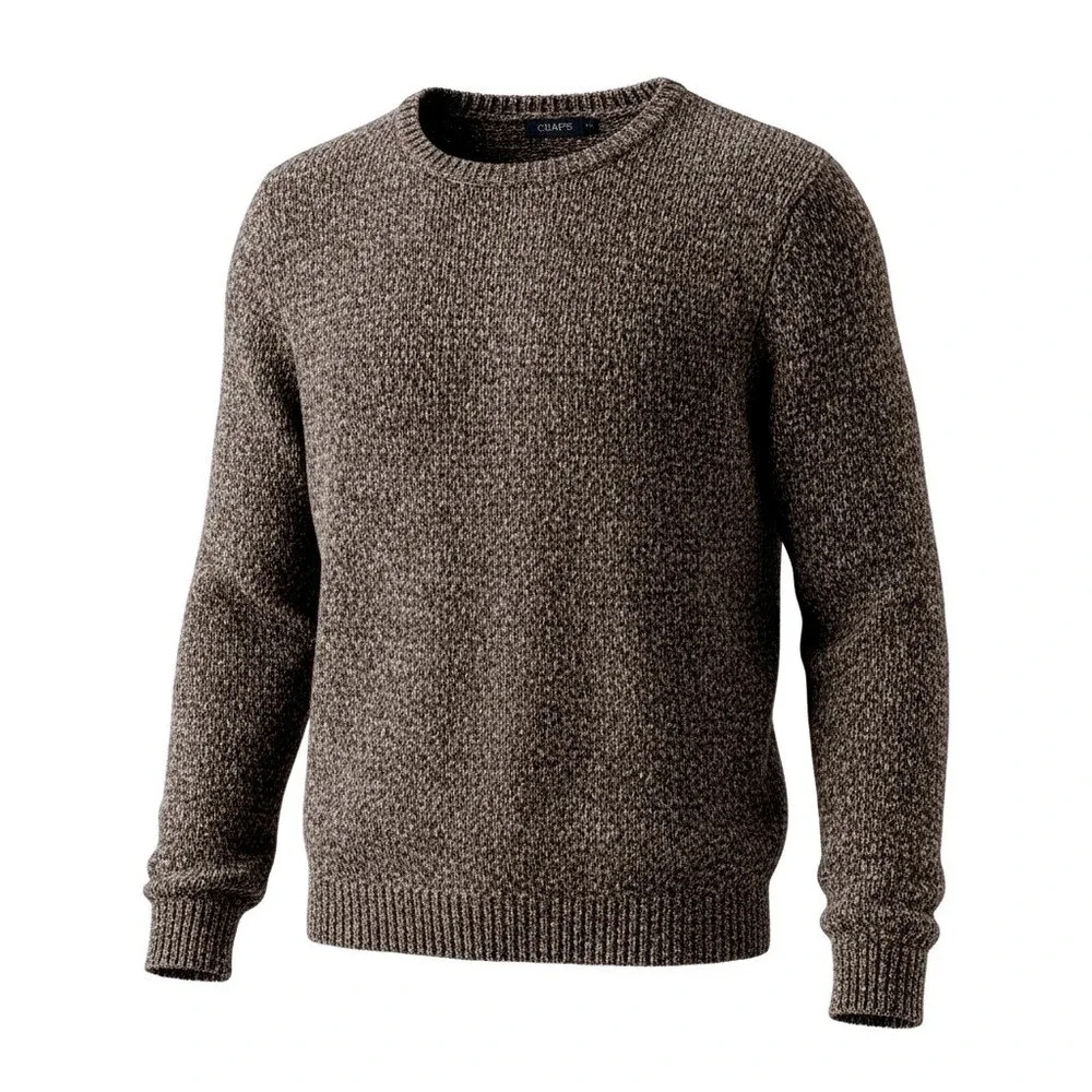 J. Crew Sweater Mens M Gray Marled Lambswool Blend Raglan Crewneck Pullover
